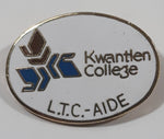 Kwantlen College L.T.C.-Aide 3/4" x 1 1/8" Oval Shaped Enamel Metal Pin