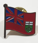 Ontario Provincial Flag 3/4" x 3/4" Enamel Metal Pin