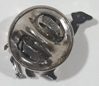 Camel Shaped Small 1/2" x 1/2" Silver Tone Metal Lapel Pin