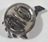 Camel Shaped Small 1/2" x 1/2" Silver Tone Metal Lapel Pin