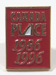 1986 1996 Canada Place 1/2" x 3/4" Enamel Metal Lapel Pin