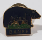 Banff Black Bear 1/2" x 3/4" Enamel Metal Lapel Pin
