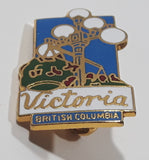 Victoria British Columbia Lamp Post Themed 5/8" x 1" Enamel Metal Lapel Pin