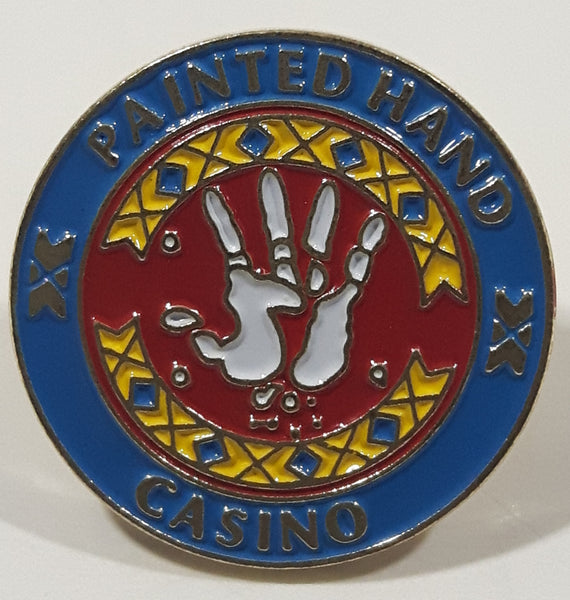 Painted Hand Casino Yorkton Saskatchewan 3/4" Enamel Metal Lapel Pin