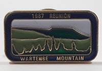 Wartenbe Mountain 1987 Reunion 1/2" x 7/8" Enamel Metal Lapel Pin