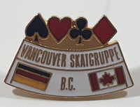 Vancouver Skatgruppe B.C. Germany and Canada Flags 5/8" x 1" Enamel Metal Lapel Pin