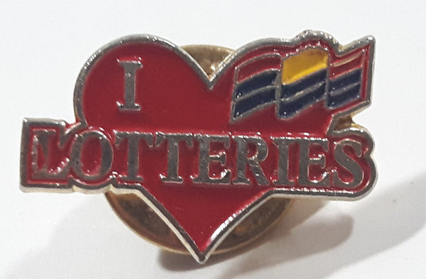 I Love British Columbia Lotteries 1/2" x 3/4" Enamel Metal Lapel Pin