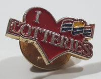 I Love British Columbia Lotteries 1/2" x 3/4" Enamel Metal Lapel Pin