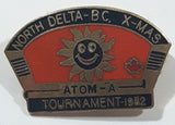 1982 North Delta BC X-Mas Atom A Ice Hockey Tournament 5/8" x 1" Enamel Metal Lapel Pin