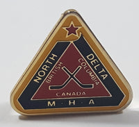 North Delta Minor Hockey Association British Columbia Canada 1" x 1" Enamel Metal Lapel Pin