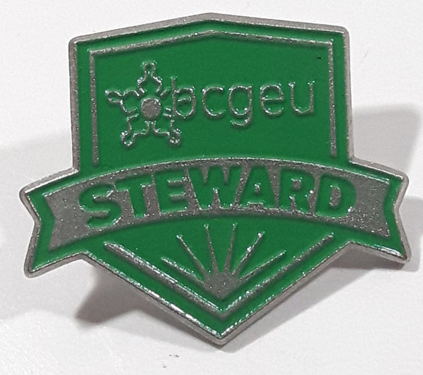 BCGEU British Columbia Government Employees Union Steward 7/8" x 1" Enamel Metal Pin