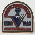 Vancouver Victoria 1890 1990 100 Years Of Transit 3/4" x 3/4" Enamel Metal Lapel Pin
