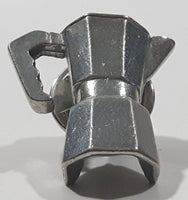 Vintage Style 3D Coffee Pot 3/4" x 1" Pewter Metal Lapel Pin