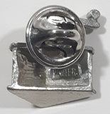 Vintage Style 3D Coffee Grinder Mill 3/4" x 3/4" Pewter Metal Lapel Pin