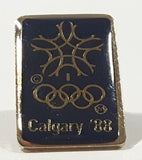 1988 Calgary '88 Winter Olympic Games 1/2" x 3/4" Metal Lapel Pin