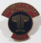 1996 APTA BC Transit System Of The Year 7/8" x 7/8" Enamel Metal Lapel Pin