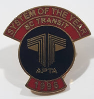 1996 APTA BC Transit System Of The Year 7/8" x 7/8" Enamel Metal Lapel Pin