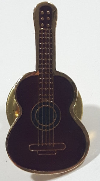 Acoustic Guitar Shaped 1/2" x 1" Metal Lapel Pin
