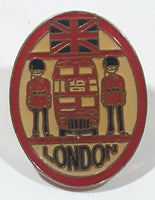 Royal Guards and Bus London 3/4" x 1" Enamel Metal Lapel Pin