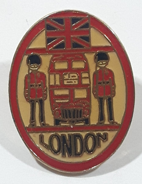 Royal Guards and Bus London 3/4" x 1" Enamel Metal Lapel Pin