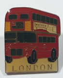 London Red Double Decker Bus 7/8" x 1" Enamel Metal Lapel Pin