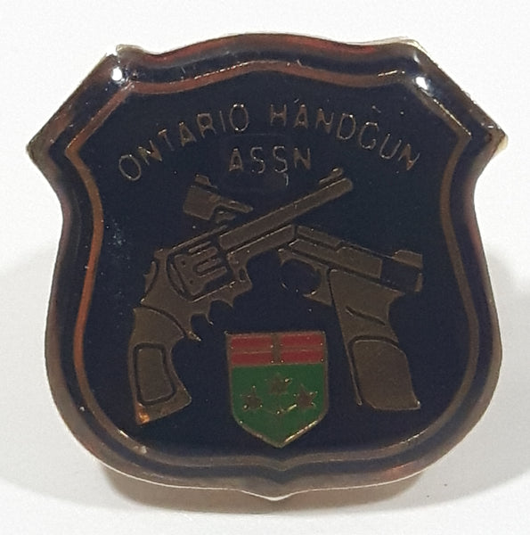 Vintage Ontario Handgun Association 5/8" x 5/8" Metal Lapel Pin