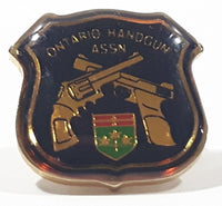 Vintage Ontario Handgun Association 5/8" x 5/8" Metal Lapel Pin