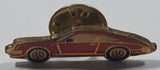 Vintage Red Porsche 3/8" x 1 1/8" Metal Lapel Pin