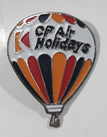 Vintage CP Canadian Pacific Air Holidays Hot Air Balloon Shaped 1" x 1 1/4" Enamel Metal Lapel Pin