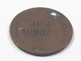 1919 Commonwealth of Australia King George VI One Penny Copper Metal Coin