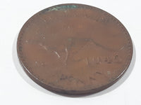 1942 Australia King George VI Penny Copper Metal Coin