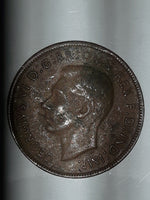 1942 Australia King George VI Penny Copper Metal Coin