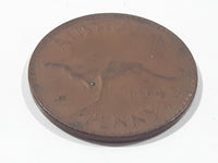 1943 Australia King George VI Half Penny Copper Metal Coin