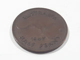 1943 Australia King George VI Half Penny Copper Metal Coin