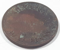 1946 Australia King George VI Half Penny Copper Metal Coin