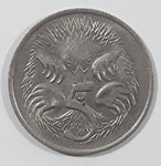 1977 Australia Queen Elizabeth II 5 Cents Metal Coin