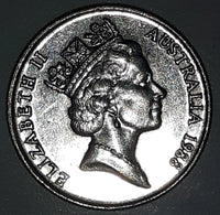 1988 Australia Queen Elizabeth II 5 Cents Metal Coin