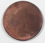 1958 Canada Young Queen Elizabeth II 1 Cent Copper Metal Coin
