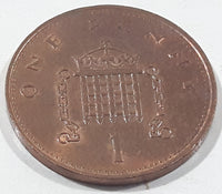 1984 Great Britain Queen Elizabeth II One Penny Copper Metal Coin