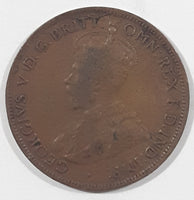 1926 Commonwealth of Australia King George VI One Half Penny Copper Metal Coin