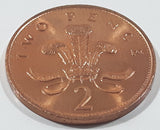 1989 UK Great Britain Elizabeth II New Pence 2 Bronze Metal Coin