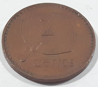 1980 Fiji Queen Elizabeth II 2 Cents Metal Coin