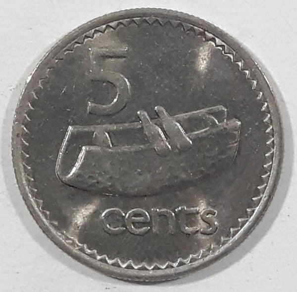 1987 Fiji Queen Elizabeth II 5 Cents Metal Coin