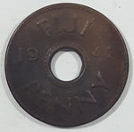 1943 Fiji King George VI Emperor Penny Metal Coin