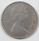 1969 Fiji Queen Elizabeth II 20 Cents Metal Coin