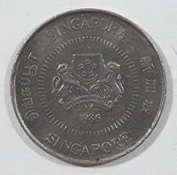 1986 Singapore 10 Cents Metal Coin