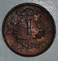 1967 Colombia 1 Centavos Metal Coin