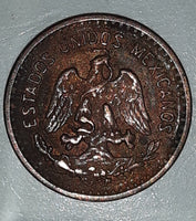 1939 Mexico 1 Centavos Metal Coin