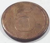 1871 - 1948 Germany 5 Pfenning Metal Coin Trade Token