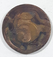 1871 - 1948 Germany 5 Pfenning Metal Coin Trade Token